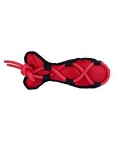 JOUET CHIEN OXFORD POSSON ROUGE 33CM