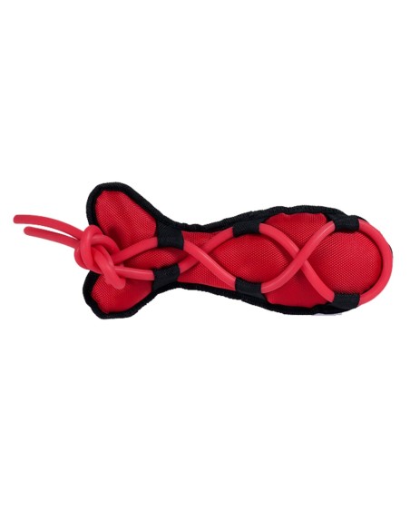 JOUET CHIEN OXFORD POSSON ROUGE 33CM