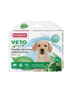 Pipettes répulsives anti-parasitaires Beaphar Chiot