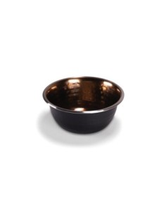 Mangeoire SELECTA noire et cuivre martelé