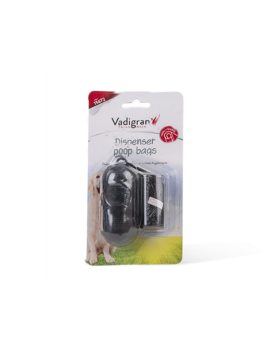 DISTRIBUTEUR SACHETS HYGIÉNIQUE NOIR+1 rouleau de 15 sacs