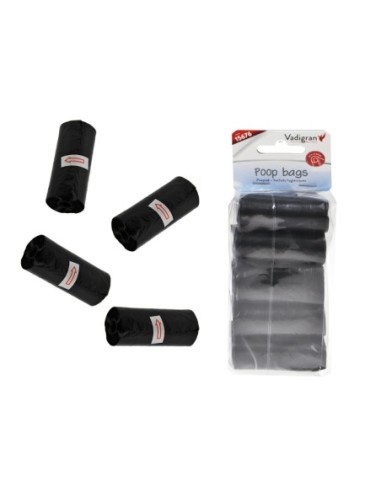 SACHETS HYGIÉNIQUES NOIRS - RAMASSES CROTTES par 10