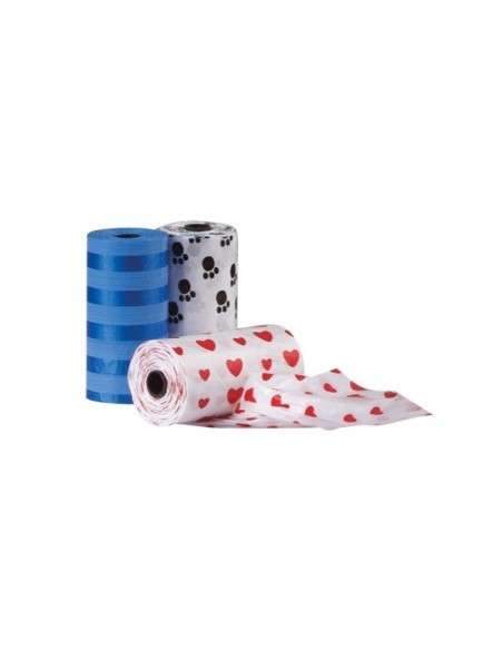 Lot de 3 rouleaux 20 sachets ramasse crotte