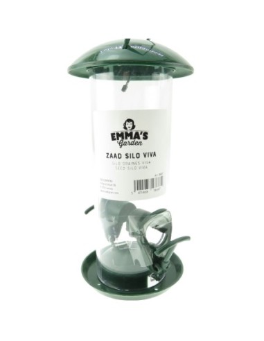 SILO À GRAINES VIVA 21 CM, POUR OISEAUX DE LA NATURE