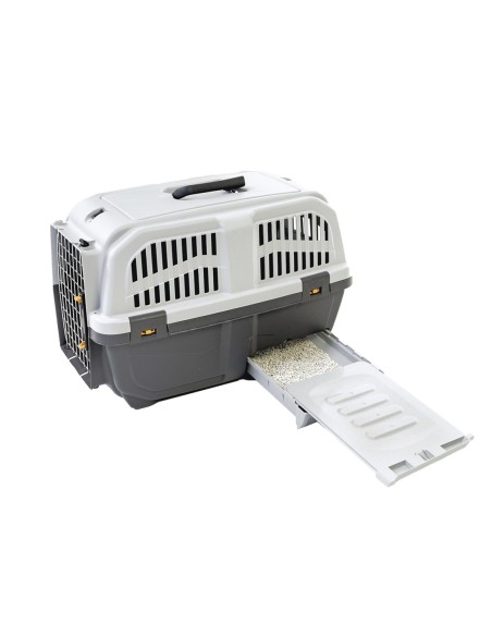 CAISSE DE TRANSPORT PLASTIQUE POUR CHAT  SKUDO CAT 60CM