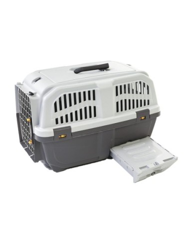 CAISSE DE TRANSPORT PLASTIQUE POUR CHAT  SKUDO CAT 60CM