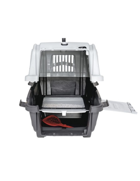 CAISSE DE TRANSPORT PLASTIQUE POUR CHAT  SKUDO CAT 60CM