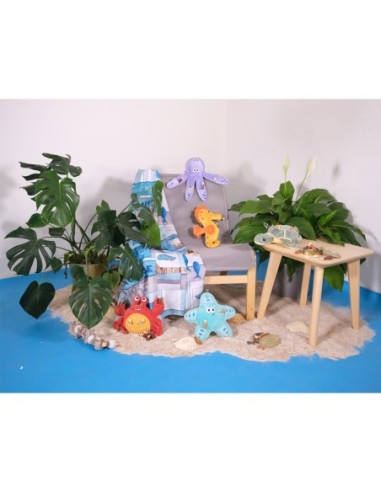 Jouet peluche distributeur de friandises crabe 29cm