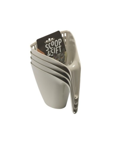 Pelle à litière scoop lux grise