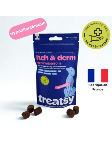 Treatsy Daily Defence Démangeaisons pour Chien - 30 bouchées