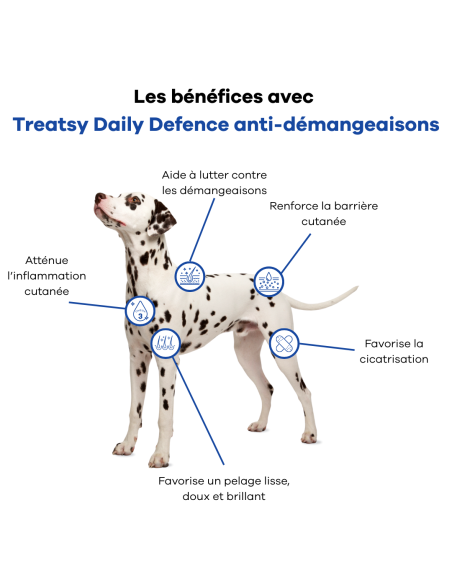 Friandise Treatsy Daily Defence Démangeaisons pour Chien