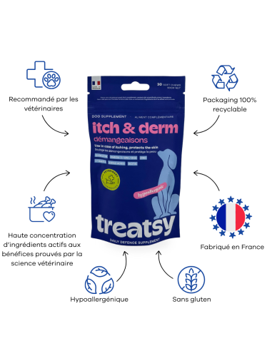 Friandise Treatsy Daily Defence Démangeaisons pour Chien