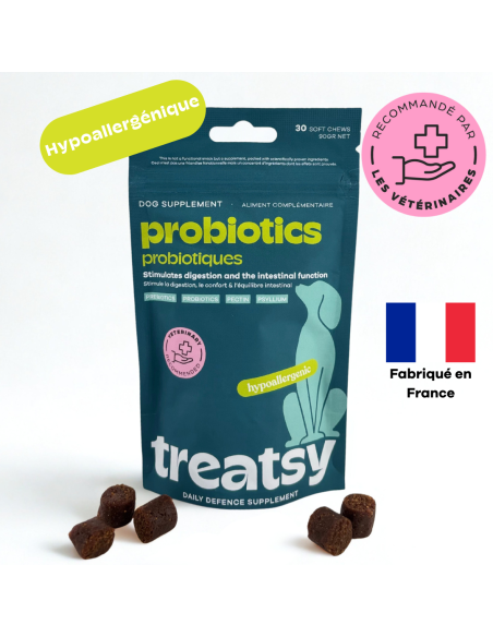 Treatsy Daily Defence Probiotiques pour Chien - 30 bouchées
