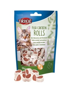 Friandises pour chat Premio Rolls au poulet & au lieu jaune
