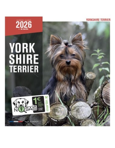 Calendrier chien 2026 - Yorkshire - Martin