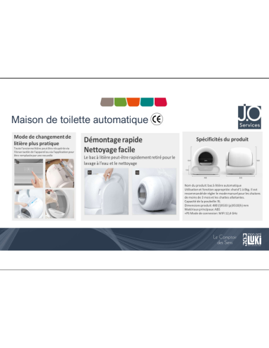 Maison de toilettes automatique 65L - connectée
