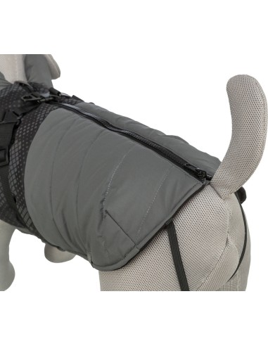 Manteau Pontis reflect gris avec harnais intégré TRIXIE