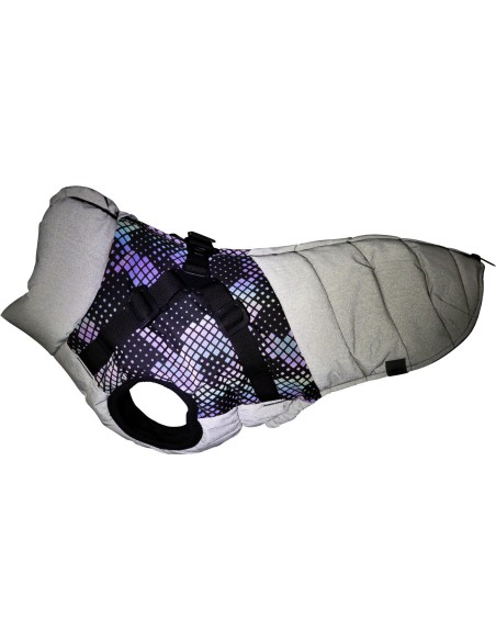 Manteau Pontis reflect gris avec harnais intégré TRIXIE