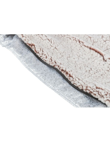 Matelas Calida avec couche thermique blanc-brun