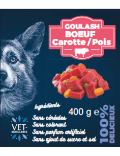 Pâtée style goulash boeuf et carottes