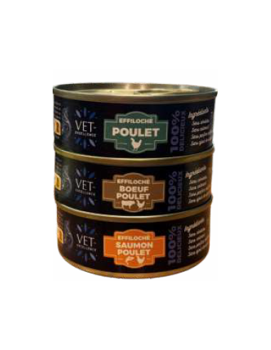 Effiloché pour chats bœuf et poulet