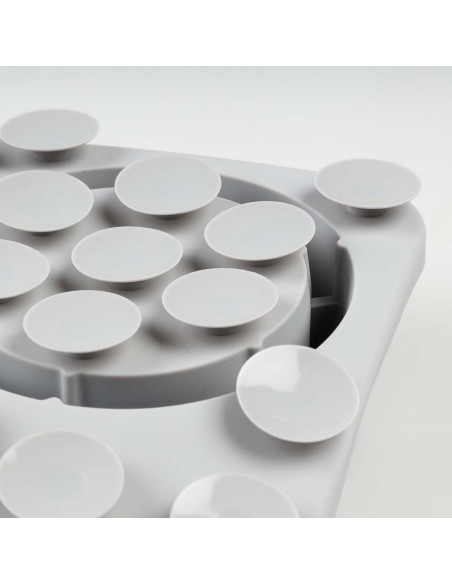 Bol anti glouton 4 en 1 Gris - tapis de léchage