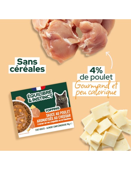 Brique chats E&I sauce poulet cheddar