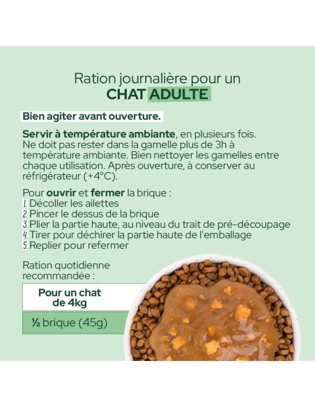 Brique chats E&I sauce poulet cheddar