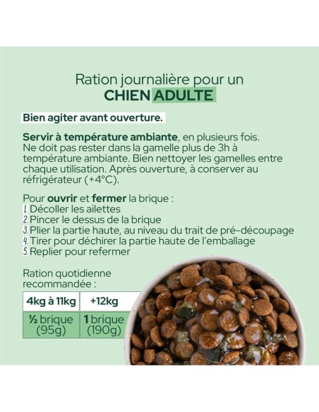 Brique Chien E&I Sauce aux courgettes