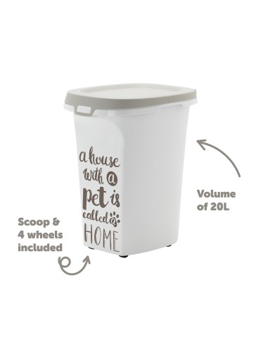 Conteneur alimentaire Binz blanc 20L