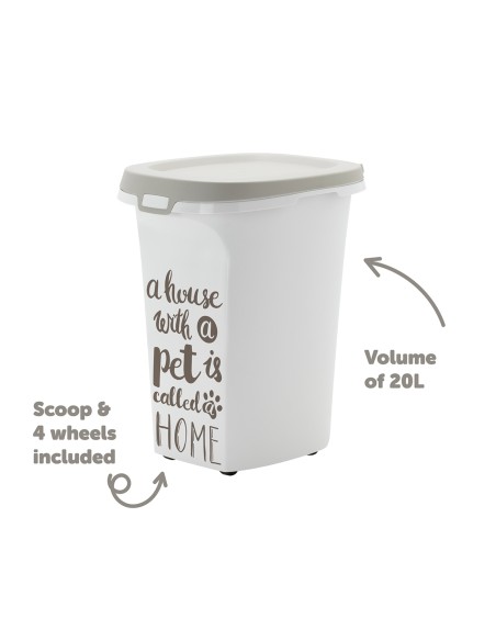 Conteneur alimentaire Binz blanc 20L