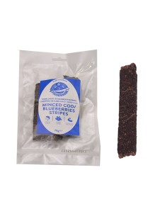 Lanières de cabillaud-myrtilles sachet de 70g