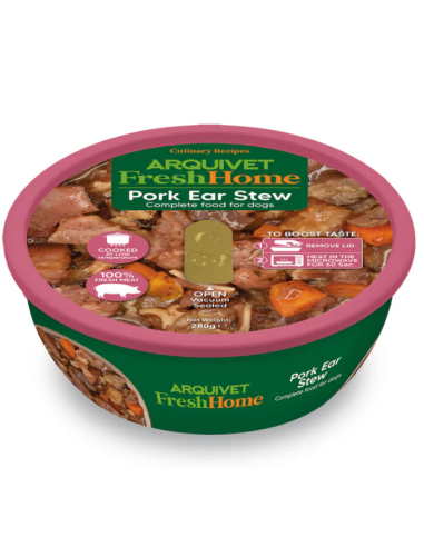 Ragoût d'oreilles de porc / FreshHome - Aliment complet humide pour chien
