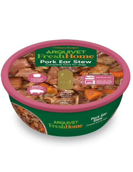 Ragoût d'oreilles de porc / FreshHome - Aliment complet humide pour chien