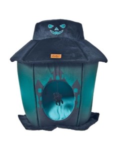 Manoir hanté noir fluorescent pour chat