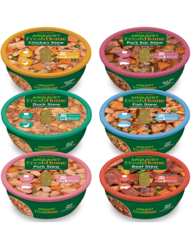 Assortiment de ragoûts (6 saveurs) / FreshHome - Aliment complet humide pour chien