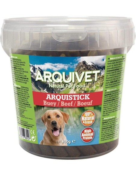 Arquistick Boeuf et riz 800g - Friandise à la viande fraîche de boeuf