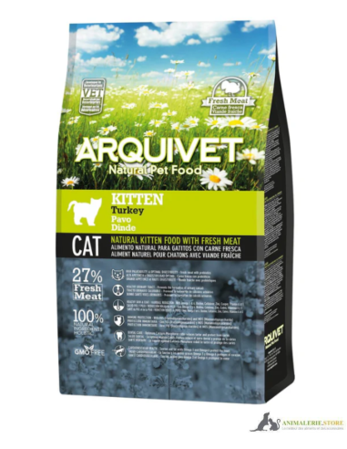 Croquettes arquivet super premium dinde fraîche pour chatons 2–12 mois 1,5 kg