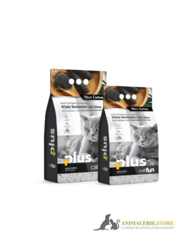 Litière pour Chat Naturelle Agglomérante – Bentonite de Calcium & Charbon Actif, Fort Contrôle des Odeurs, 99 % Sans Poussière