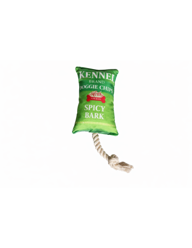 Jouet chien couinant original 🦴 | Snack fun avec corde – Vendu à l’unité