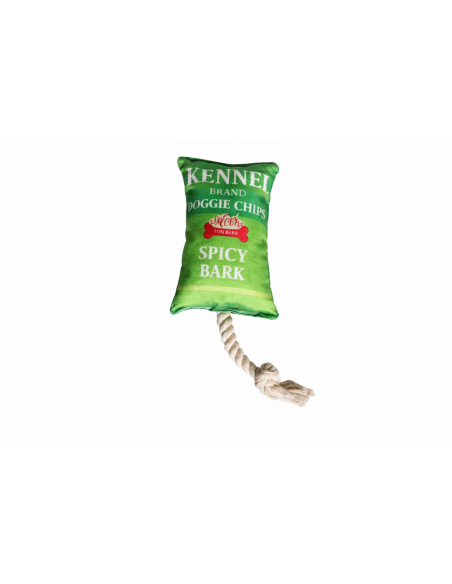 Jouet chien couinant original 🦴 | Snack fun avec corde – Vendu à l’unité