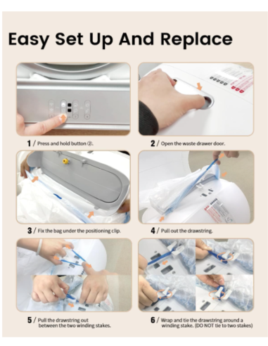 Sacs litière autonettoyante chat – Résistants & étanches | Mon Ami Luki