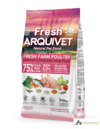 Fresh Arquivet aliment semi-humide chien 🐶 – Poulet frais & Poisson | Naturel sans gluten