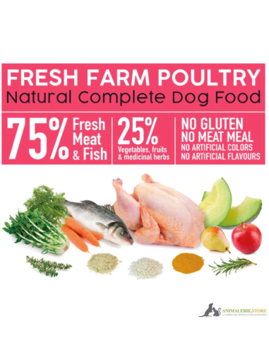 Fresh Arquivet aliment semi-humide chien 🐶 – Poulet frais & Poisson | Naturel sans gluten