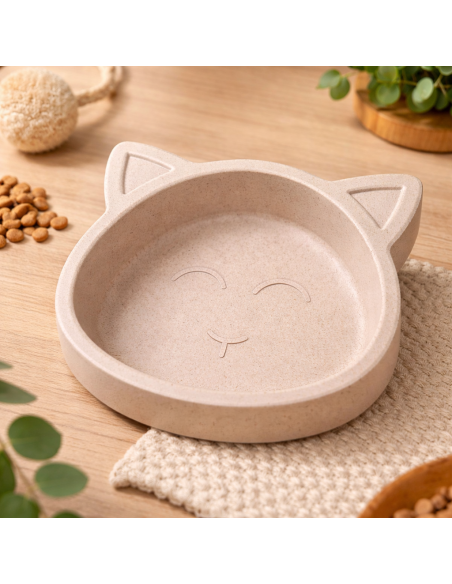 Gamelle pour chat en bambou 🐱 – Écologique, ergonomique et design