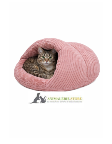 Refuge pour chat en forme de pantoufle – Couchage doux, chaud et antidérapant