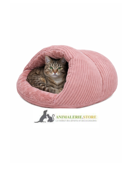 Refuge pour chat en forme de pantoufle – Couchage doux, chaud et antidérapant