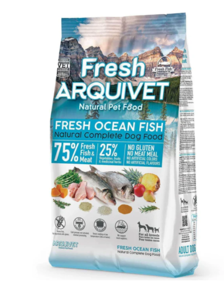 Fresh Arquivet – Nourriture Semi-Humide au Poisson Frais pour Chiens 🐟 | Santé & Goût 🌿