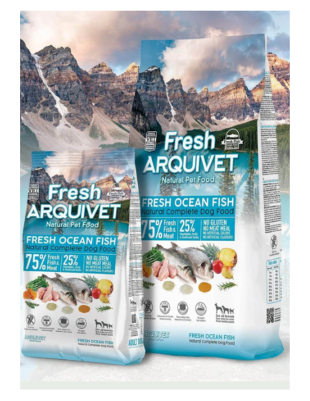 Fresh Arquivet – Nourriture Semi-Humide au Poisson Frais pour Chiens 🐟 | Santé & Goût 🌿