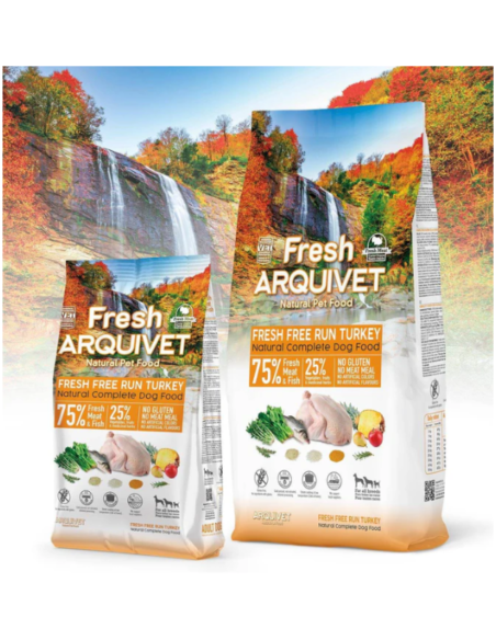 Fresh Arquivet 🦃 – Aliment Semi-Humide à la Dinde Fraîche pour Chiens Adultes 🐶 | Naturel & Savoureux 🌿